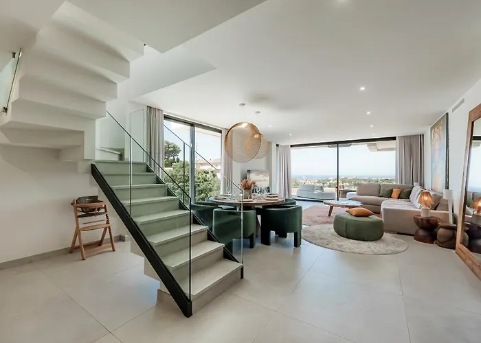 Vida - Luxury Panorama Seaview Penthouse In Organic-boho Design With Pool, Gym, Marbella