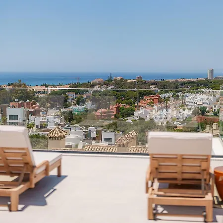 Apartment Vida - Luxury Panorama Seaview Penthouse In Organic-boho Design With Pool, Gym, Marbella