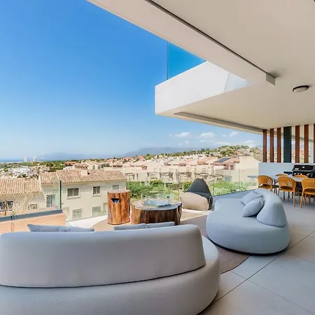 Апартаменти Vida - Luxury Panorama Seaview Penthouse In Organic-boho Design With Pool, Gym, *