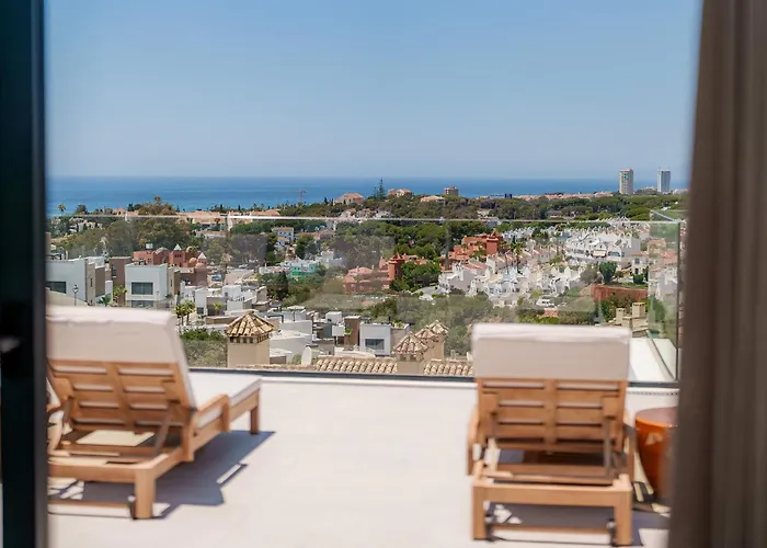 Appartement Vida - Luxury Panorama Seaview Penthouse In Organic-boho Design With Pool, Gym, Marbella