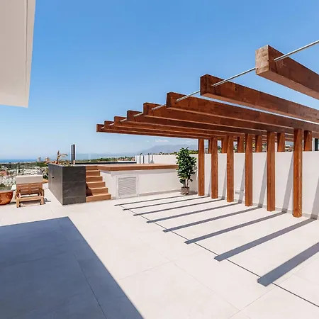 아파트 Vida - Luxury Panorama Seaview Penthouse In Organic-boho Design With Pool, Gym,